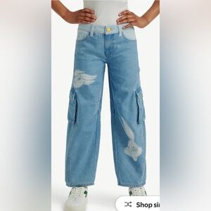 Justice x Looney Tunes Light Blue Denim Jeans